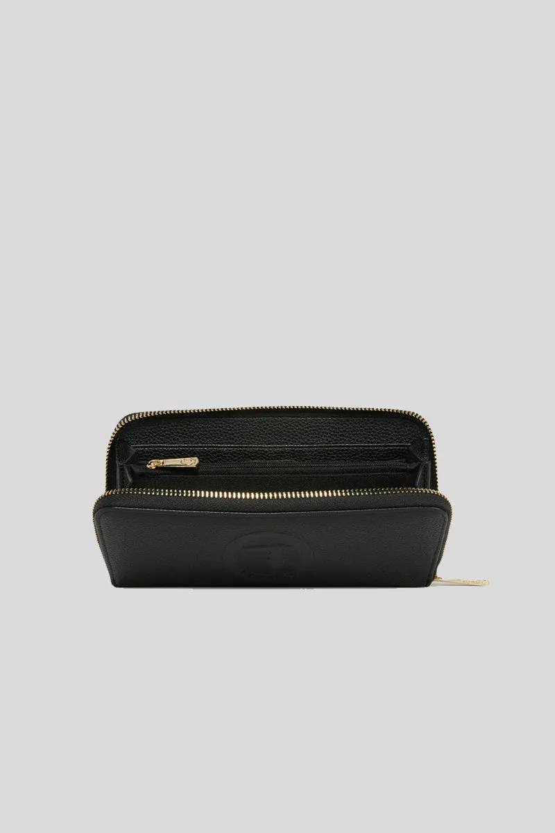 Pre Iris Zip Around Stampa Cervo - Black