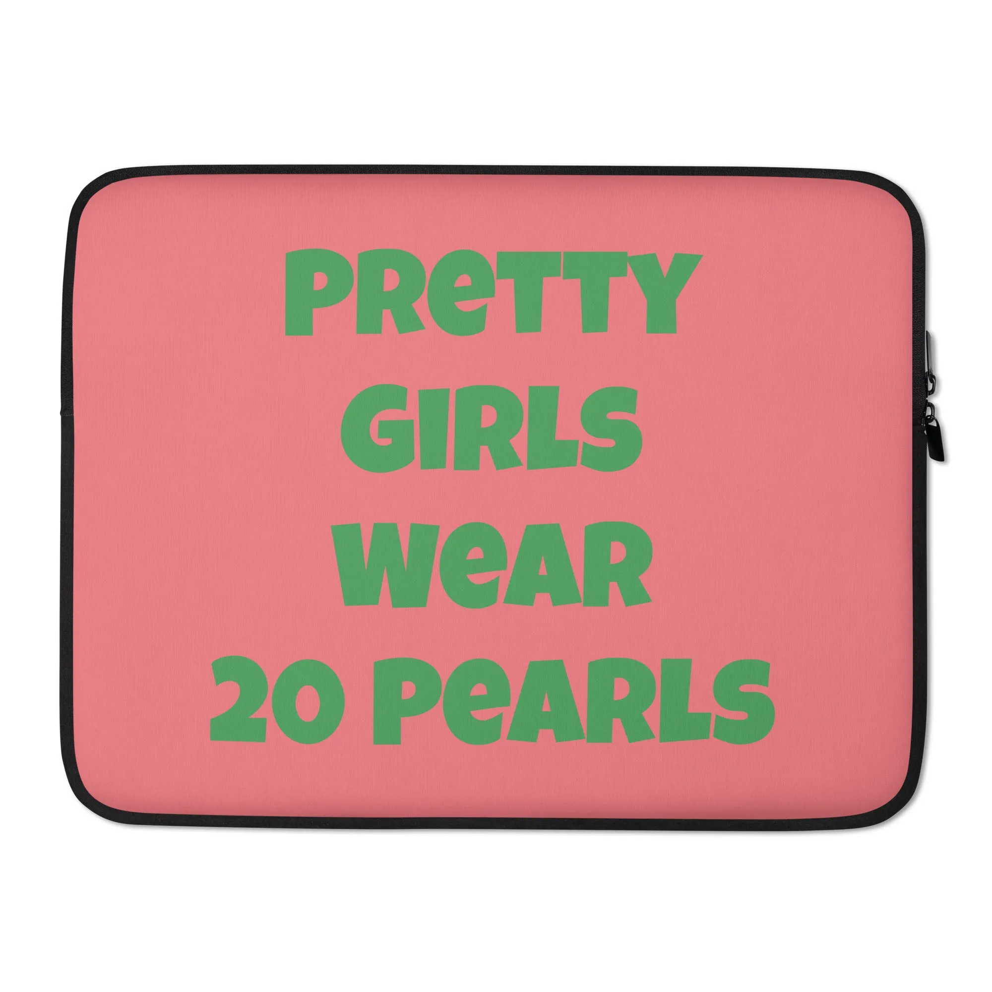 Pretty Girls Wear 20 Pearls Laptop Sleeve