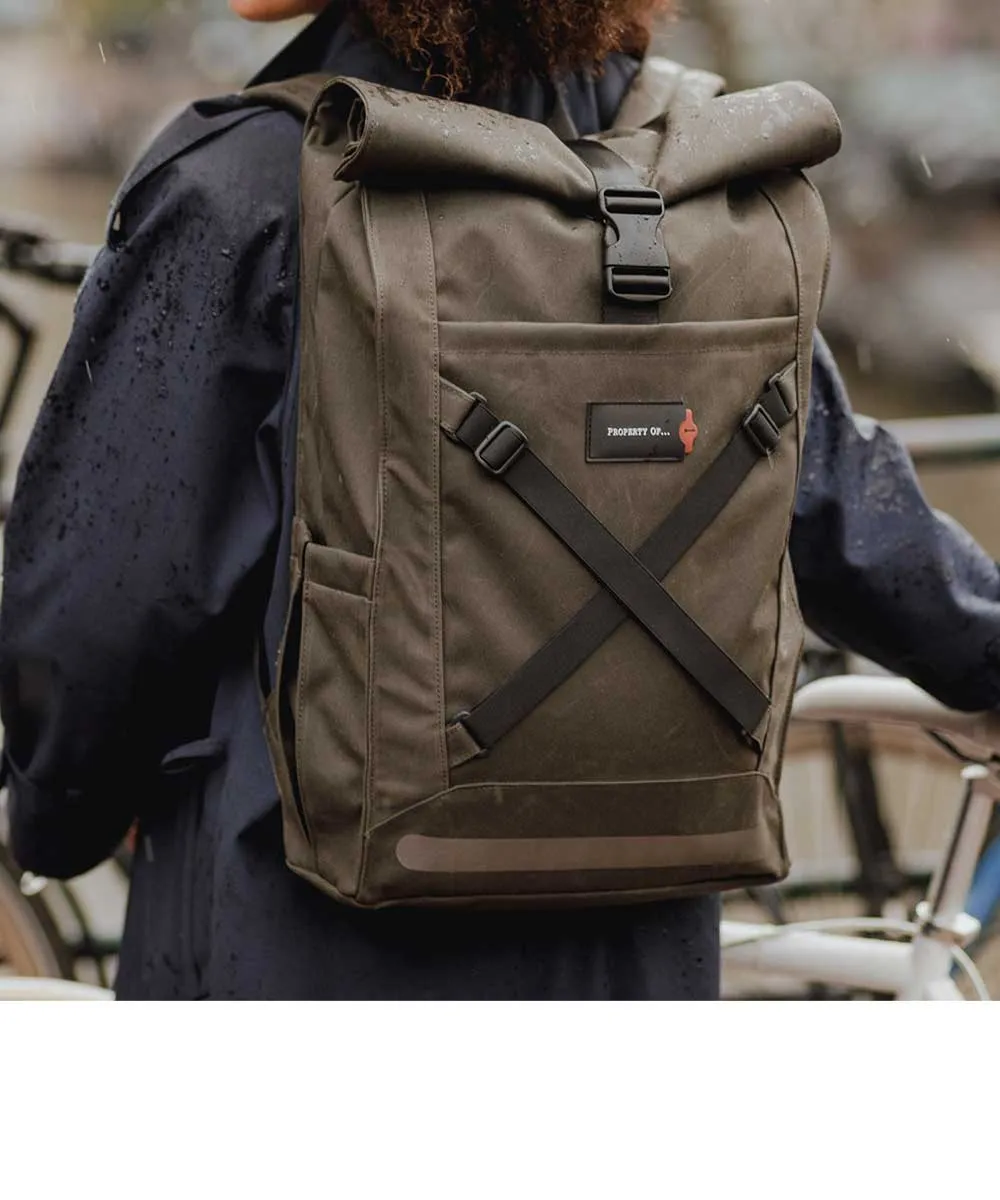 Property of Bike Pack Lenny Rolltop-Rucksack aus recycelten PET-Flaschen
