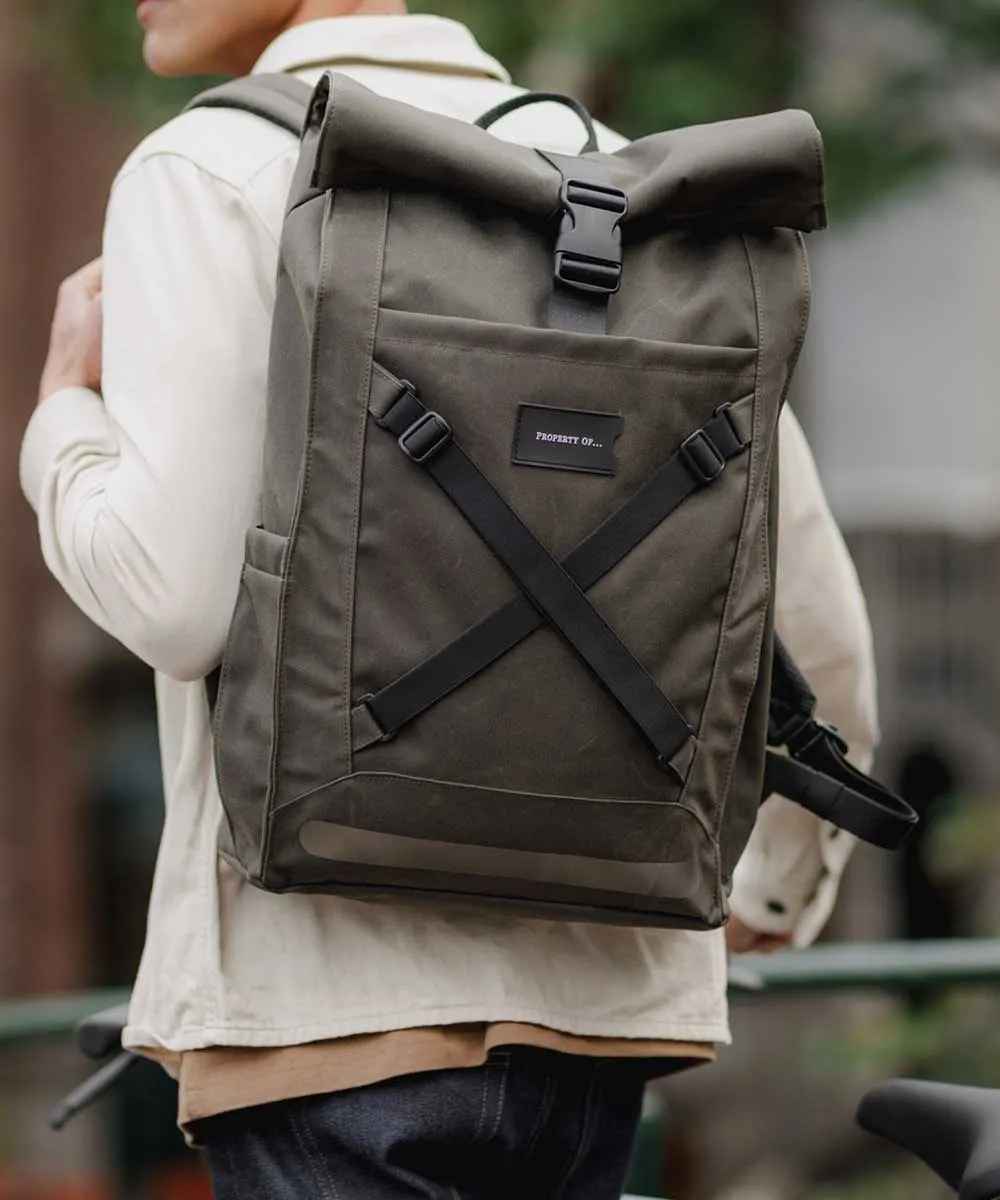 Property of Bike Pack Lenny Rolltop-Rucksack aus recycelten PET-Flaschen