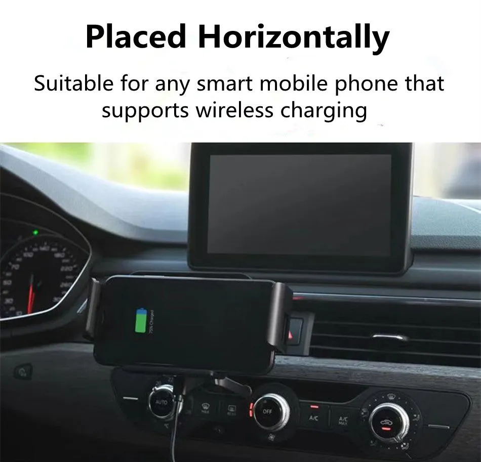 QI Wireless Car Charger For Samsung Galaxy Fold Fold 2 Fold 3 Car Charger Fast Wireless Charging Car Phone Holder