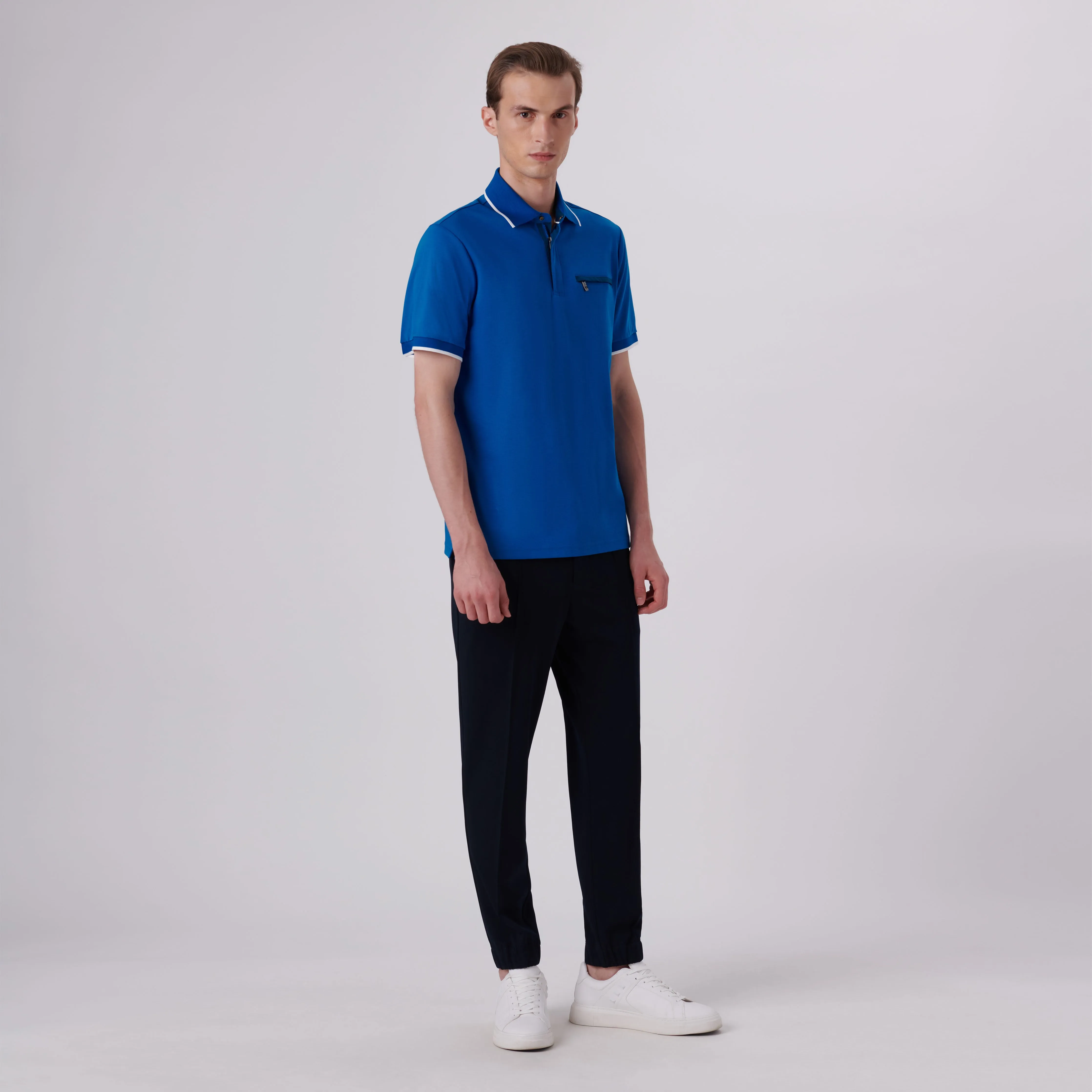 Quarter Zip Polo Shirt