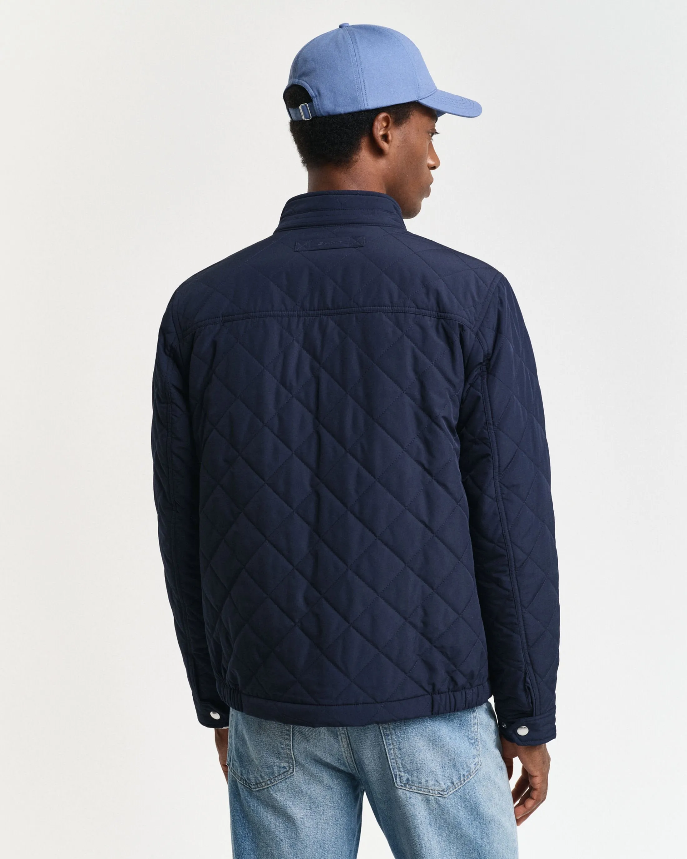 Quilted Windcheater in Navy