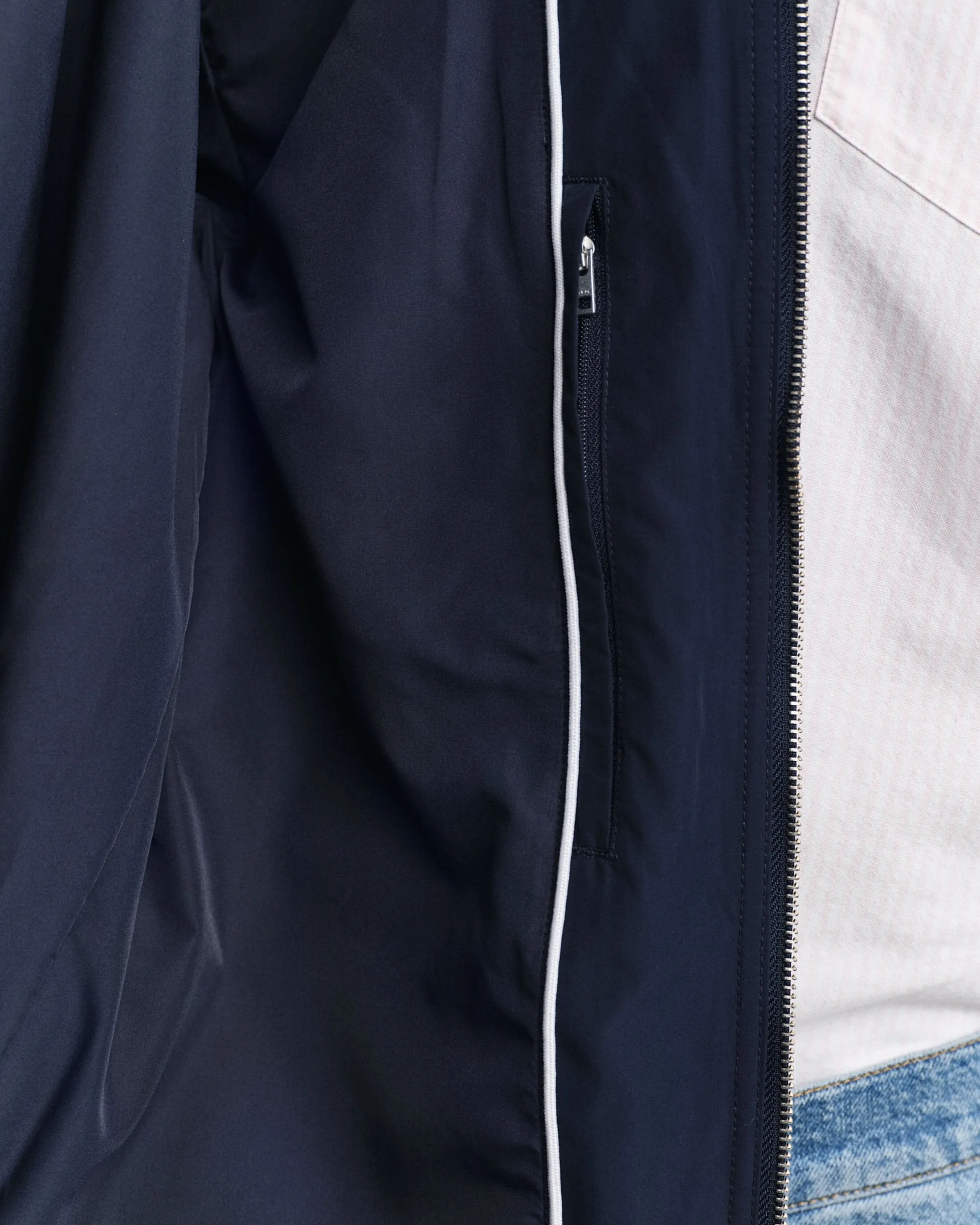Quilted Windcheater in Navy