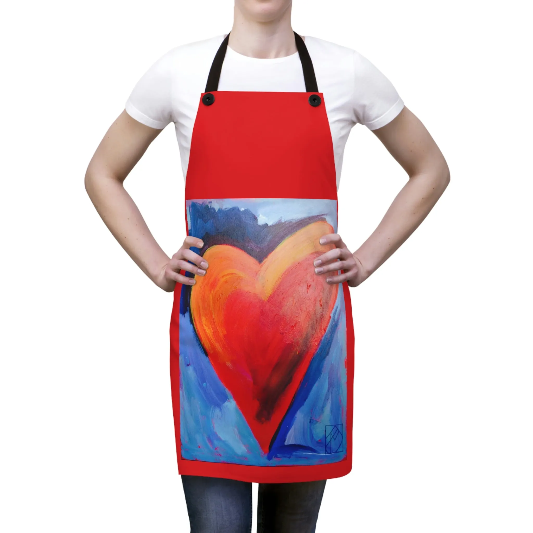 "Red Heart" Apron