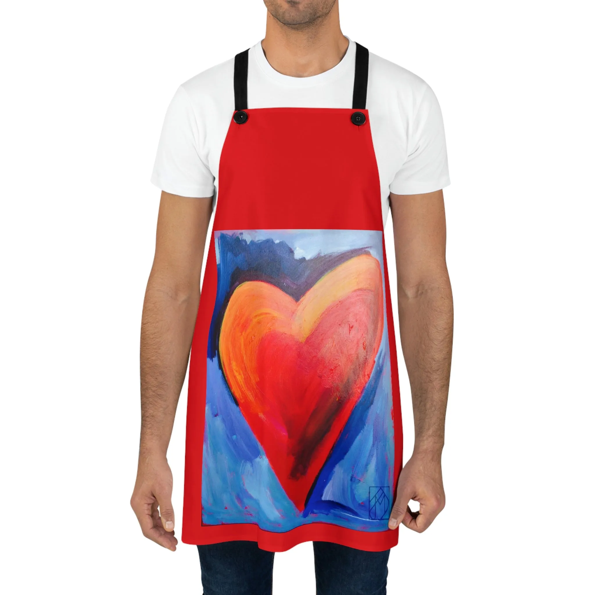 "Red Heart" Apron