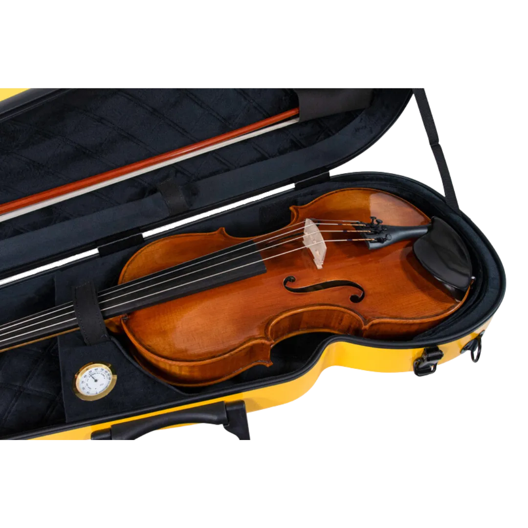 RAAN Shaped Violin Case Sunflower Yellow 1/4-1/2