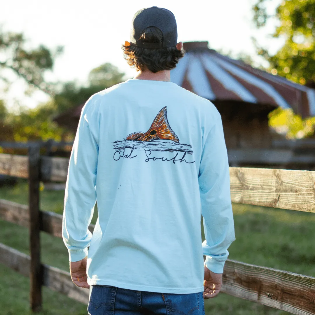 Red Fish Fin - Long Sleeve
