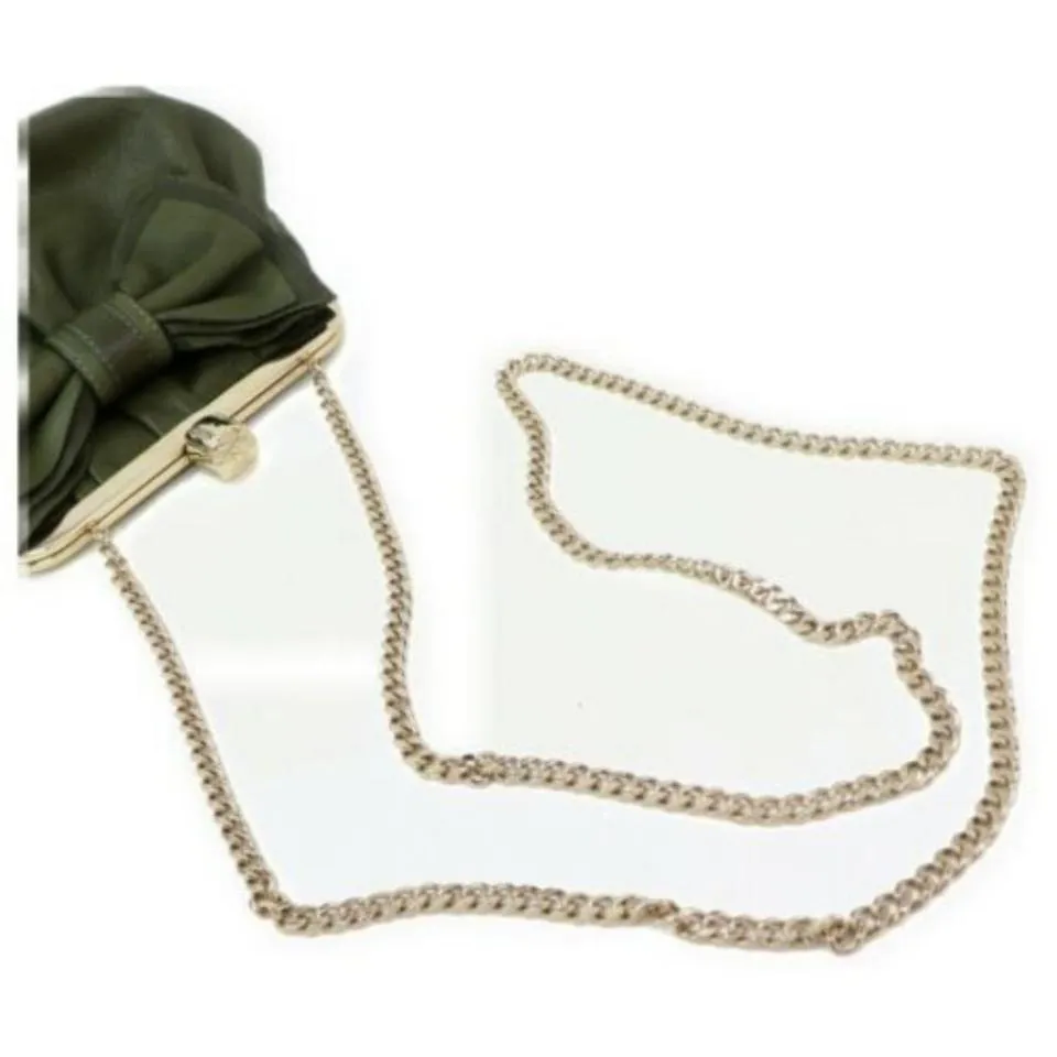RED Valentino Olive Green Evening Kisslock Chain Bag 872894