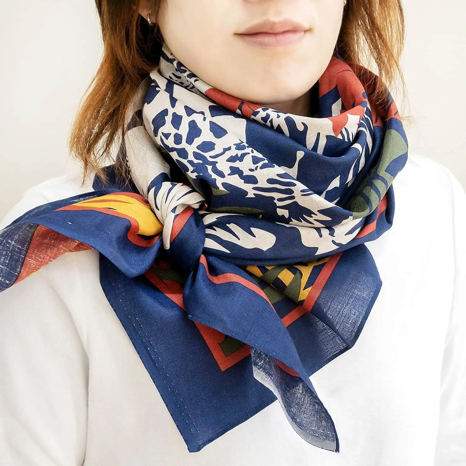 REFRAIN - Water repellent finish - Safari (サファリ)  - Furoshiki   110 x 110 cm　