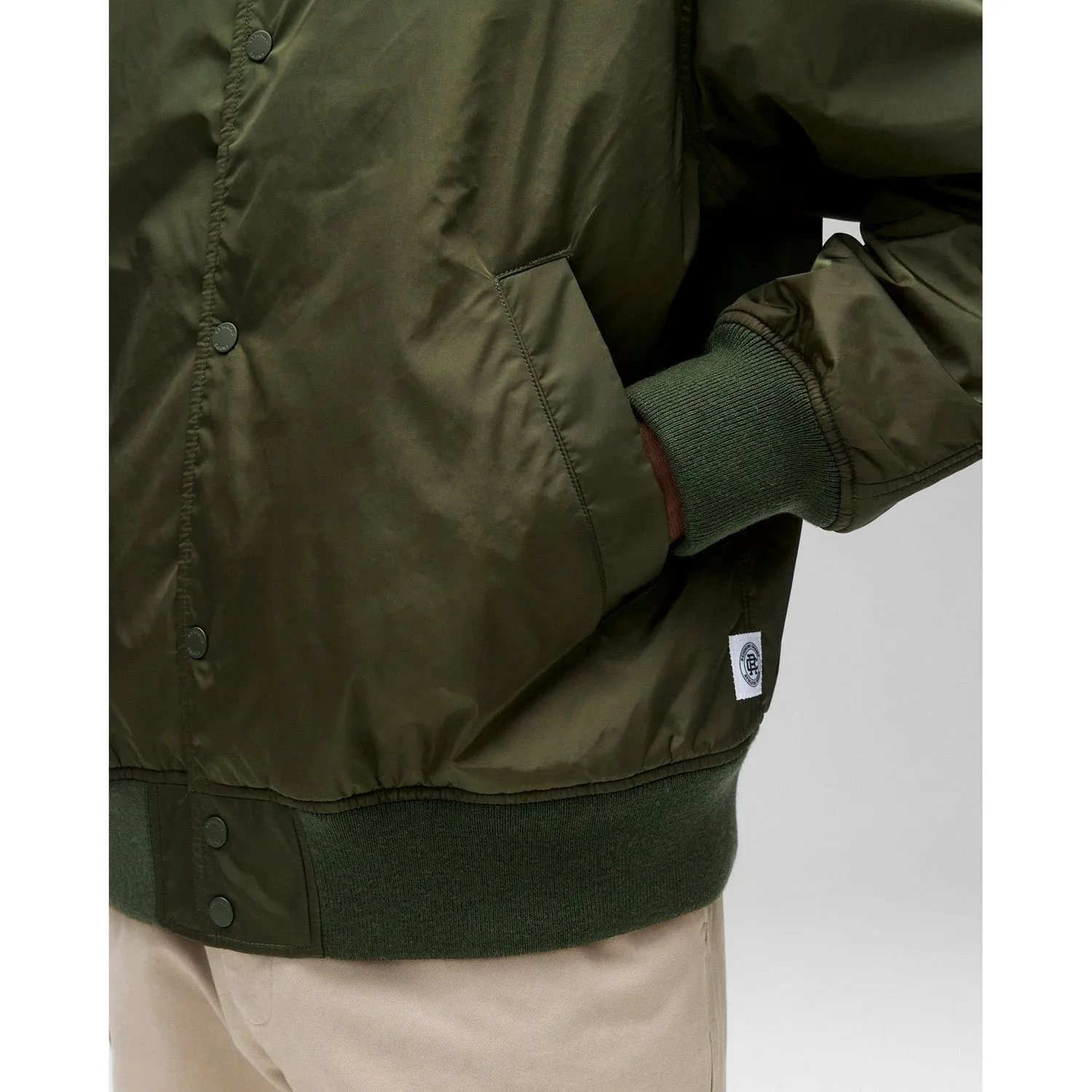 Reigning Champ Men Econyl Satin Nylon Stadium Jacket Fatigue RC-4288-FTG
