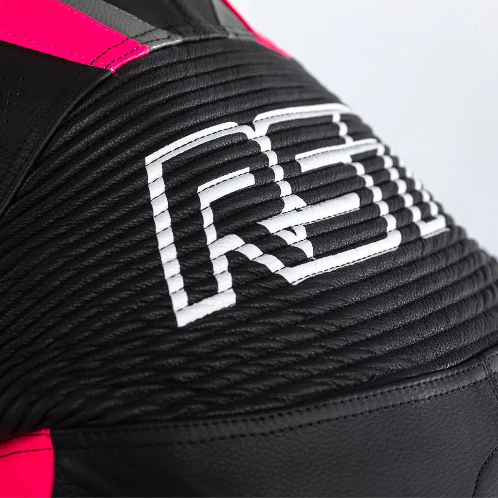 RST LADIES TRACTECH EVO 4 CE 1PC SUIT [BLACK/PINK/GREY]