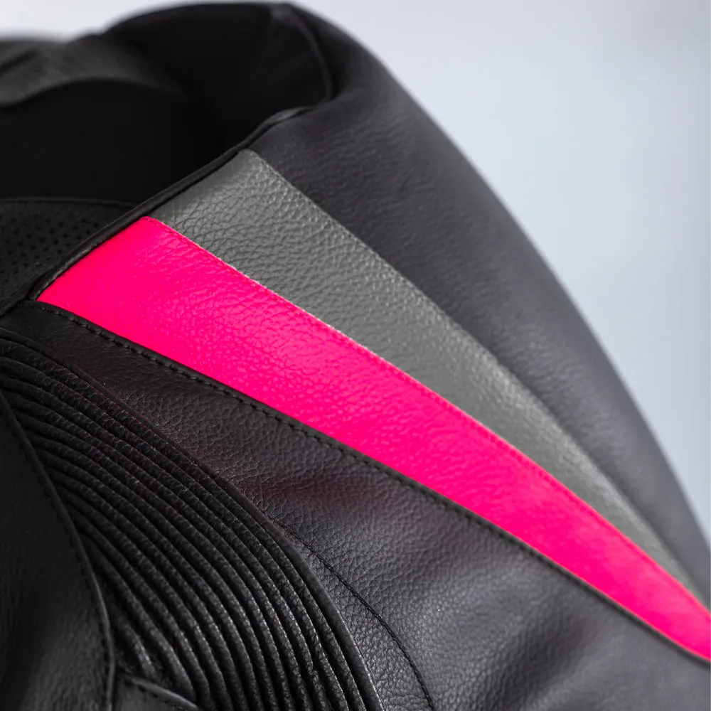 RST LADIES TRACTECH EVO 4 CE 1PC SUIT [BLACK/PINK/GREY]