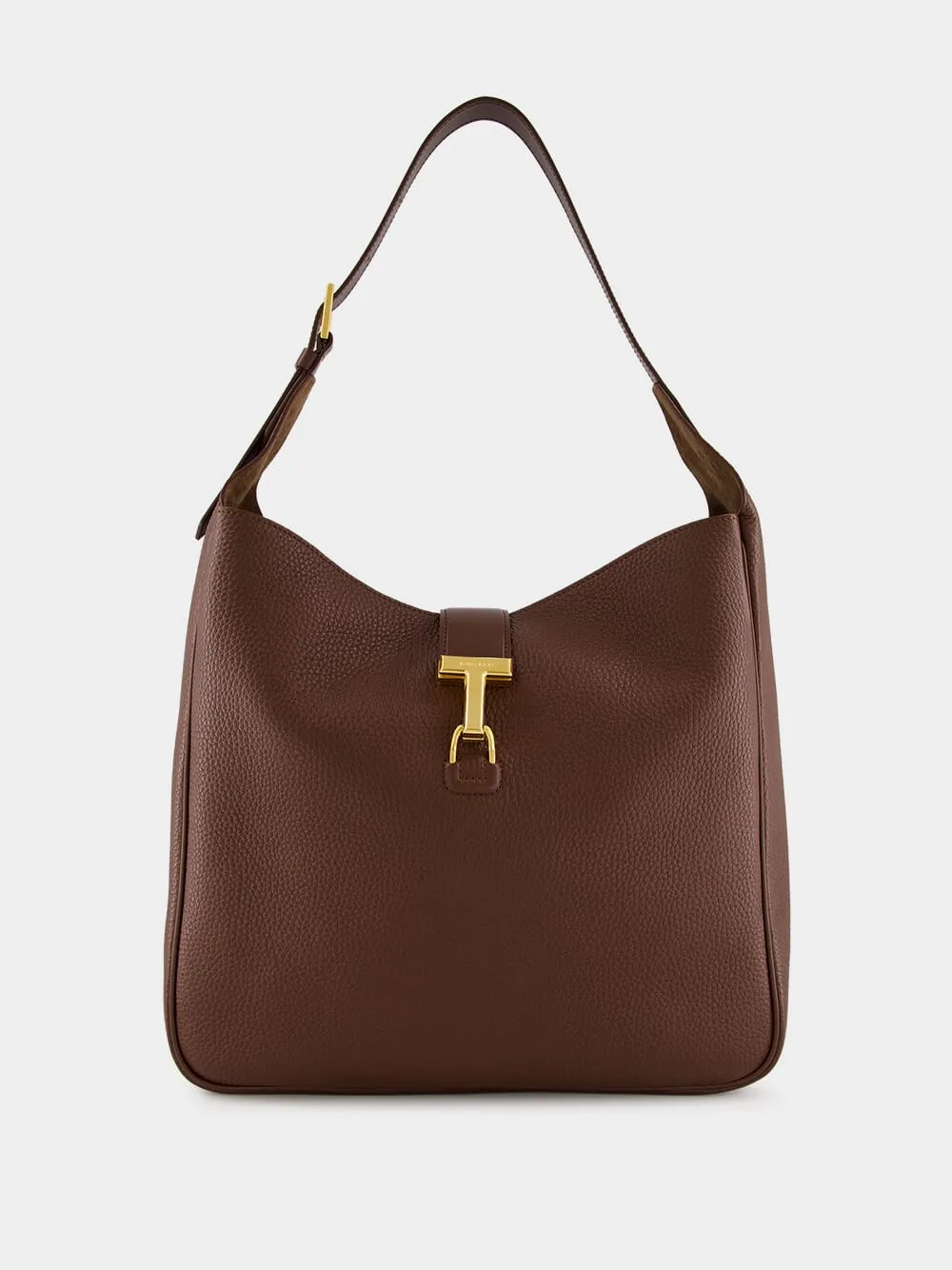 Saddle Brown Leather Large Hobo