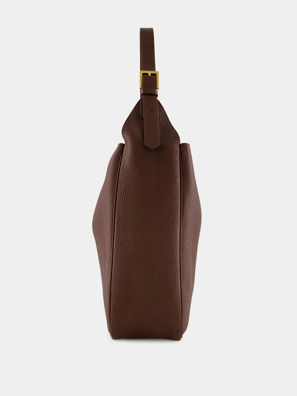 Saddle Brown Leather Large Hobo