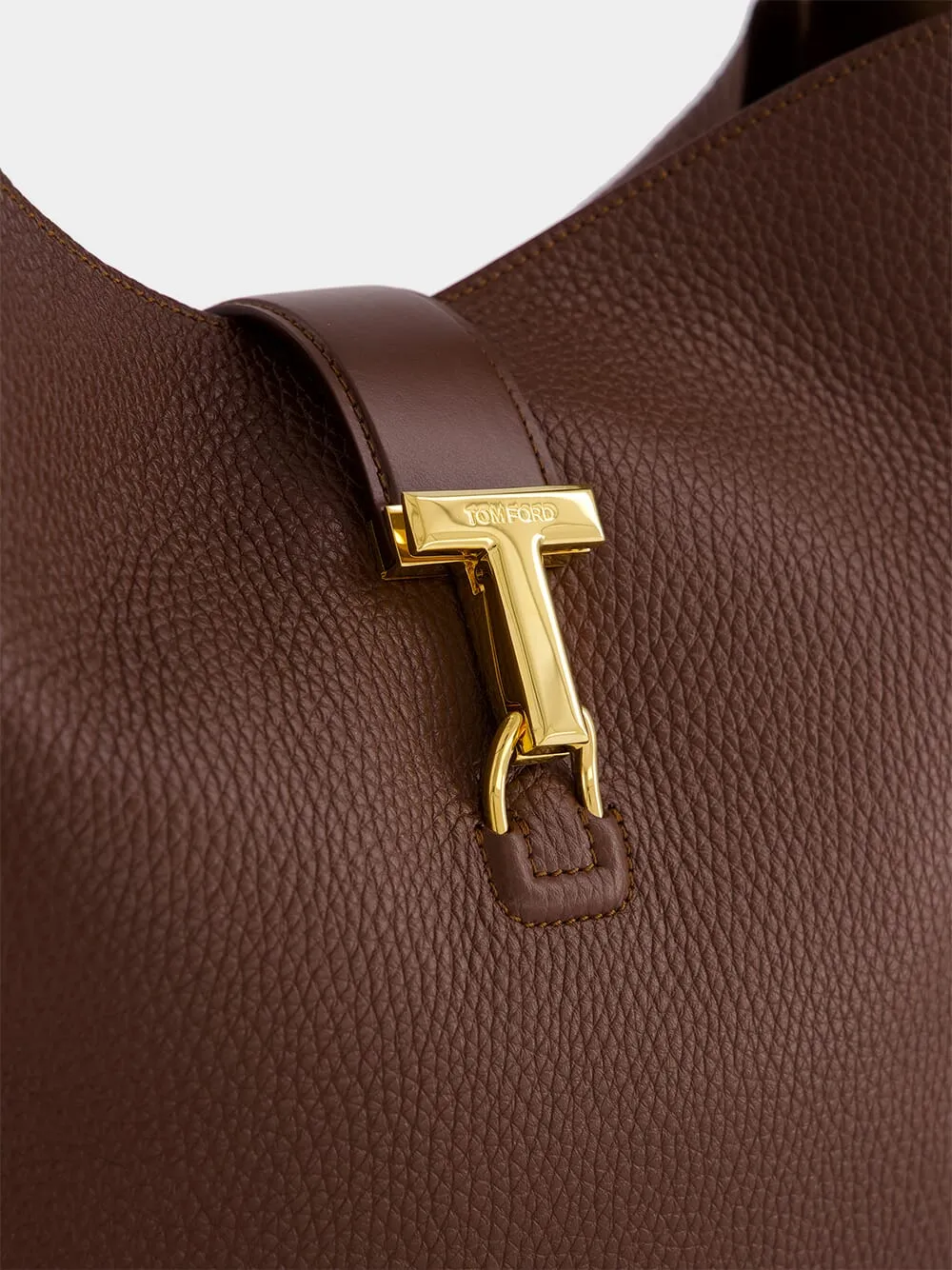 Saddle Brown Leather Large Hobo