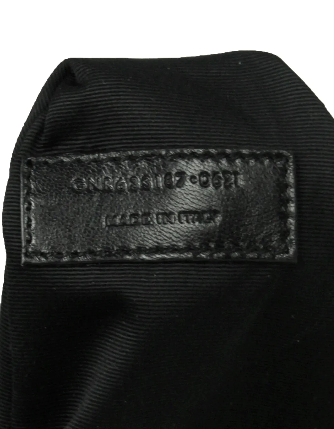Saint Laurent Black Shearling Trim Calfskin Medium Niki Chain Shoulder Bag