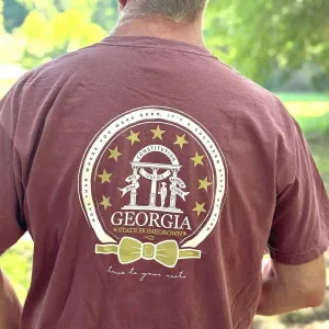 Salute To Georgia Pocket Tee - Comfort Color