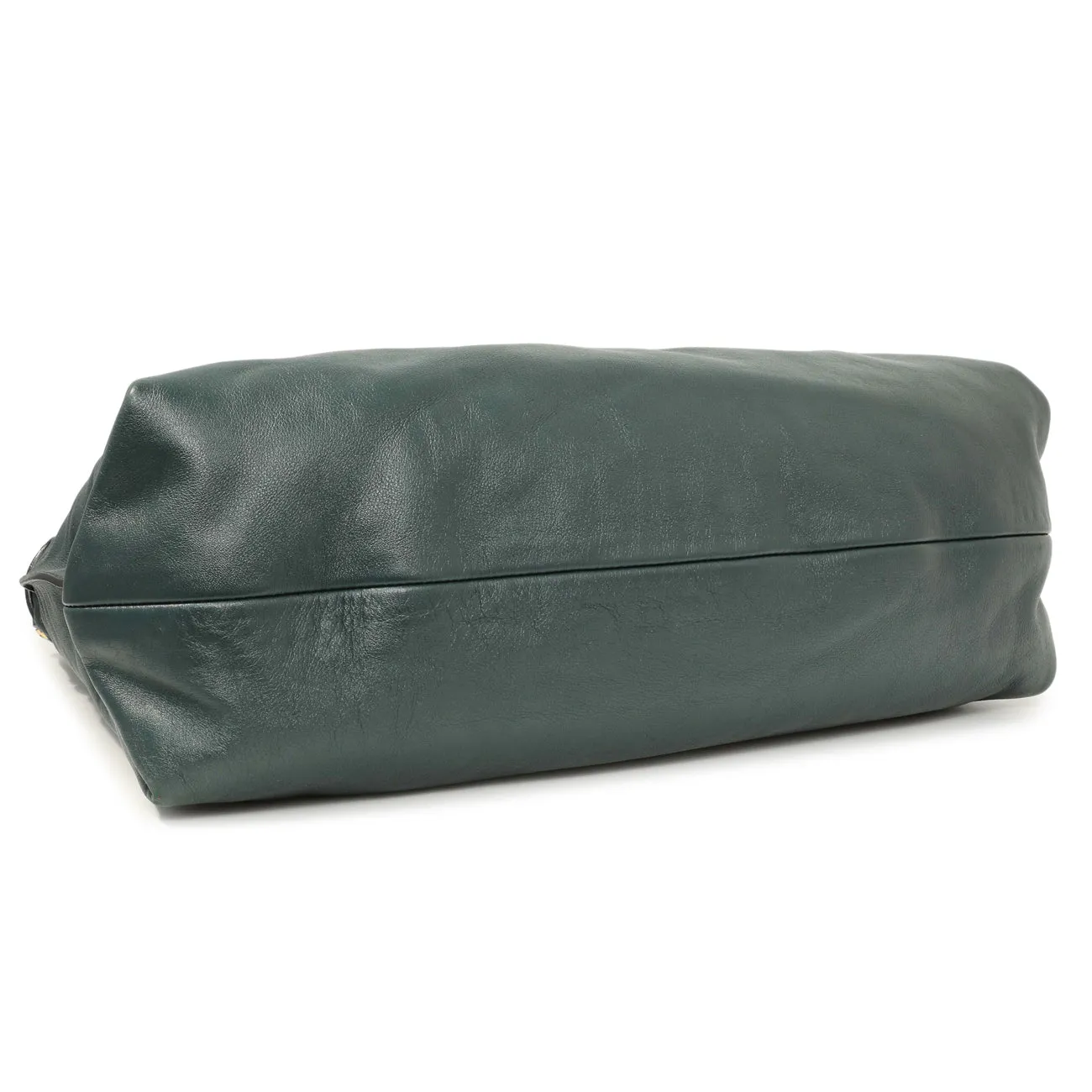 Salvatore Ferragamo Teal Calfskin Fanisa Gancini Hobo