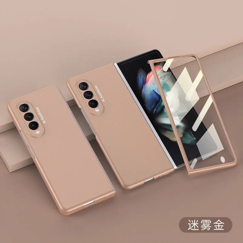 Samsung Galaxy Z Fold 3 5G Ultra-Thin Anti-knock Hard Matte Outer Screen Glass Case For Samsung Z Fold 3 5G Cover