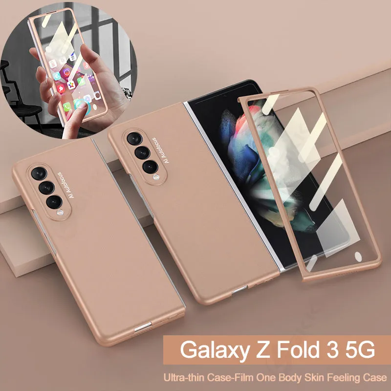 Samsung Galaxy Z Fold 3 5G Ultra-Thin Anti-knock Hard Matte Outer Screen Glass Case For Samsung Z Fold 3 5G Cover