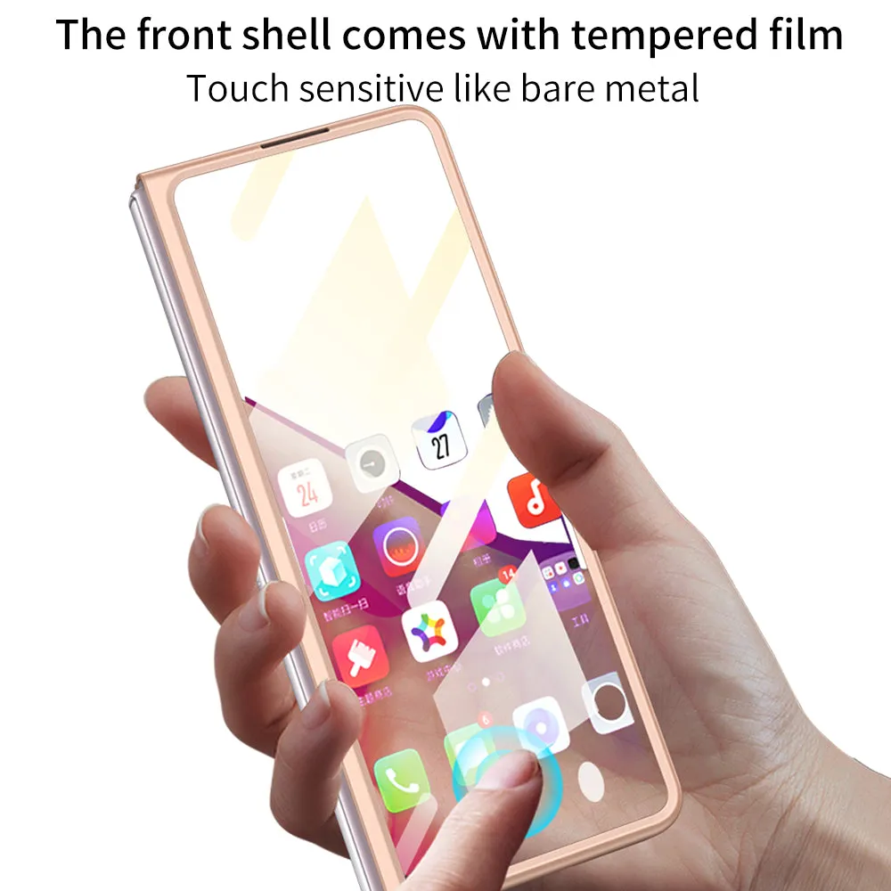 Samsung Galaxy Z Fold 3 5G Ultra-Thin Anti-knock Hard Matte Outer Screen Glass Case For Samsung Z Fold 3 5G Cover