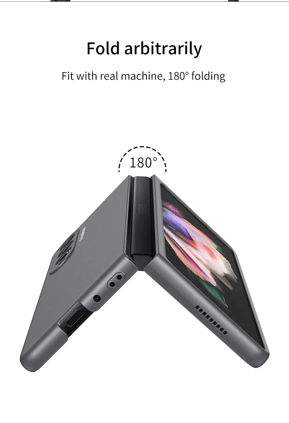 Samsung Galaxy Z Fold 3 5G Ultra-Thin Anti-knock Hard Matte Outer Screen Glass Case For Samsung Z Fold 3 5G Cover