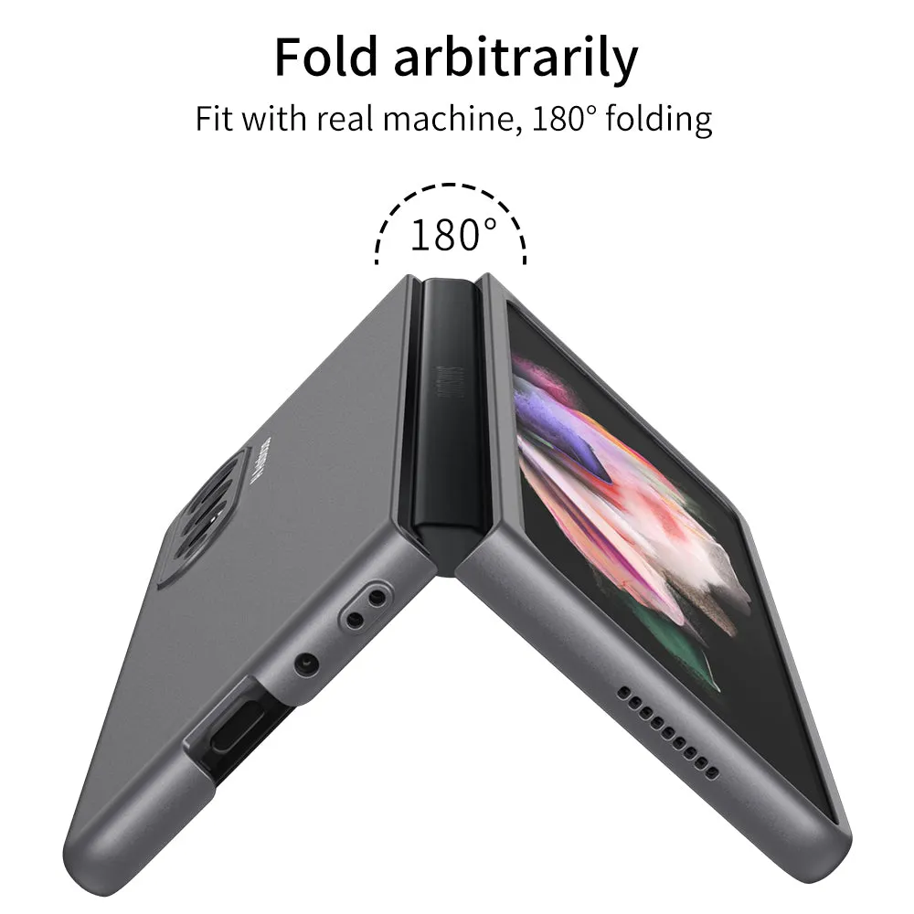 Samsung Galaxy Z Fold 3 5G Ultra-Thin Anti-knock Hard Matte Outer Screen Glass Case For Samsung Z Fold 3 5G Cover