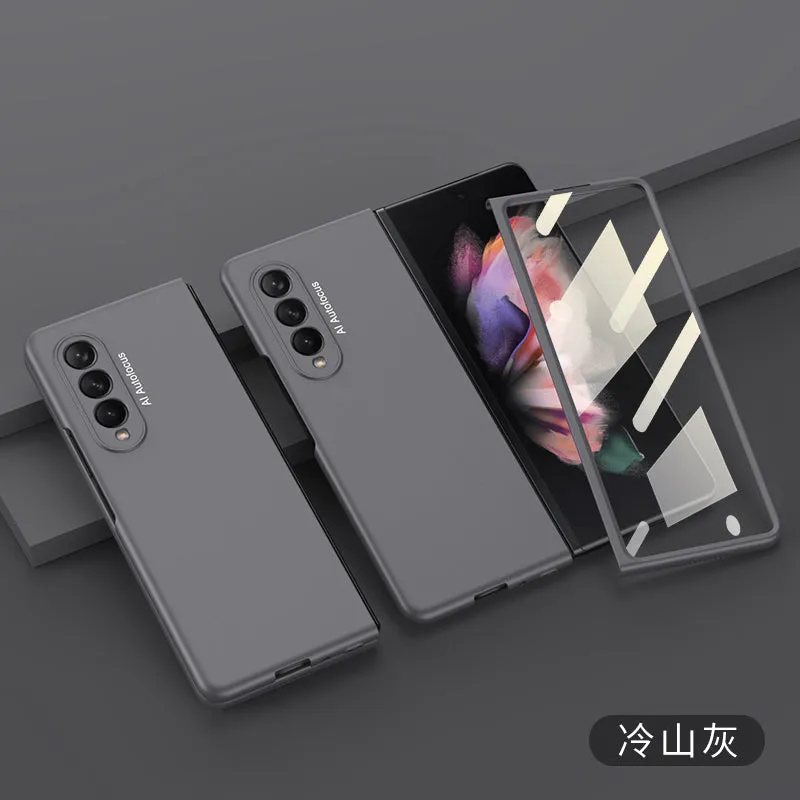 Samsung Galaxy Z Fold 3 5G Ultra-Thin Anti-knock Hard Matte Outer Screen Glass Case For Samsung Z Fold 3 5G Cover