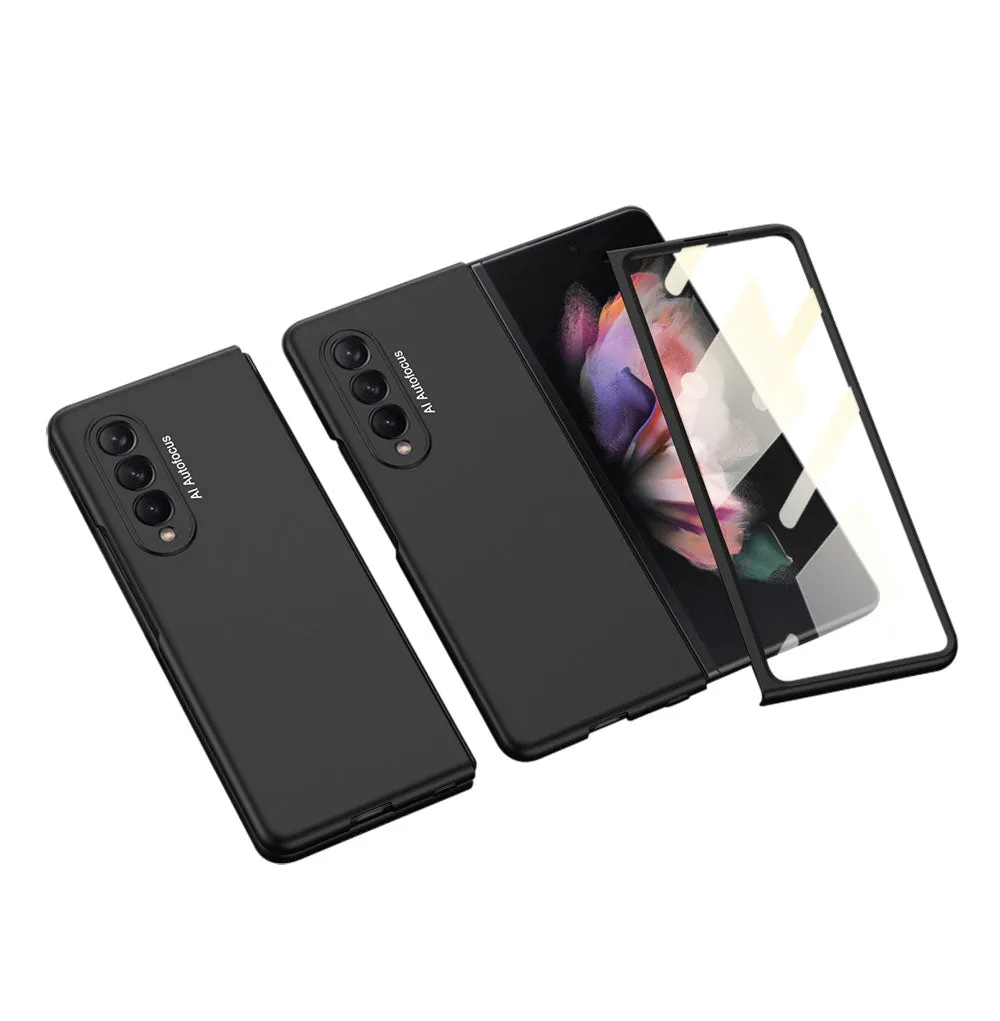 Samsung Galaxy Z Fold 3 5G Ultra-Thin Anti-knock Hard Matte Outer Screen Glass Case For Samsung Z Fold 3 5G Cover