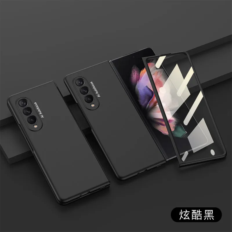 Samsung Galaxy Z Fold 3 5G Ultra-Thin Anti-knock Hard Matte Outer Screen Glass Case For Samsung Z Fold 3 5G Cover