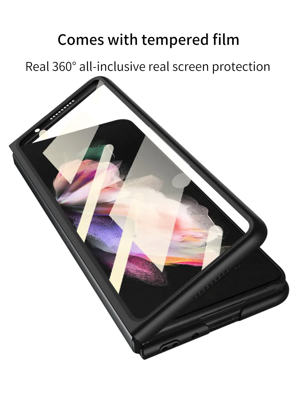Samsung Galaxy Z Fold 3 5G Ultra-Thin Anti-knock Hard Matte Outer Screen Glass Case For Samsung Z Fold 3 5G Cover