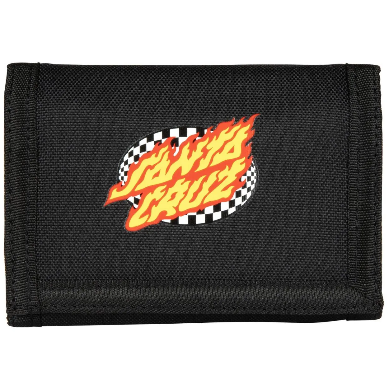 Santa Cruz Oval Check Flame Wallet | Black