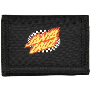 Santa Cruz Oval Check Flame Wallet | Black