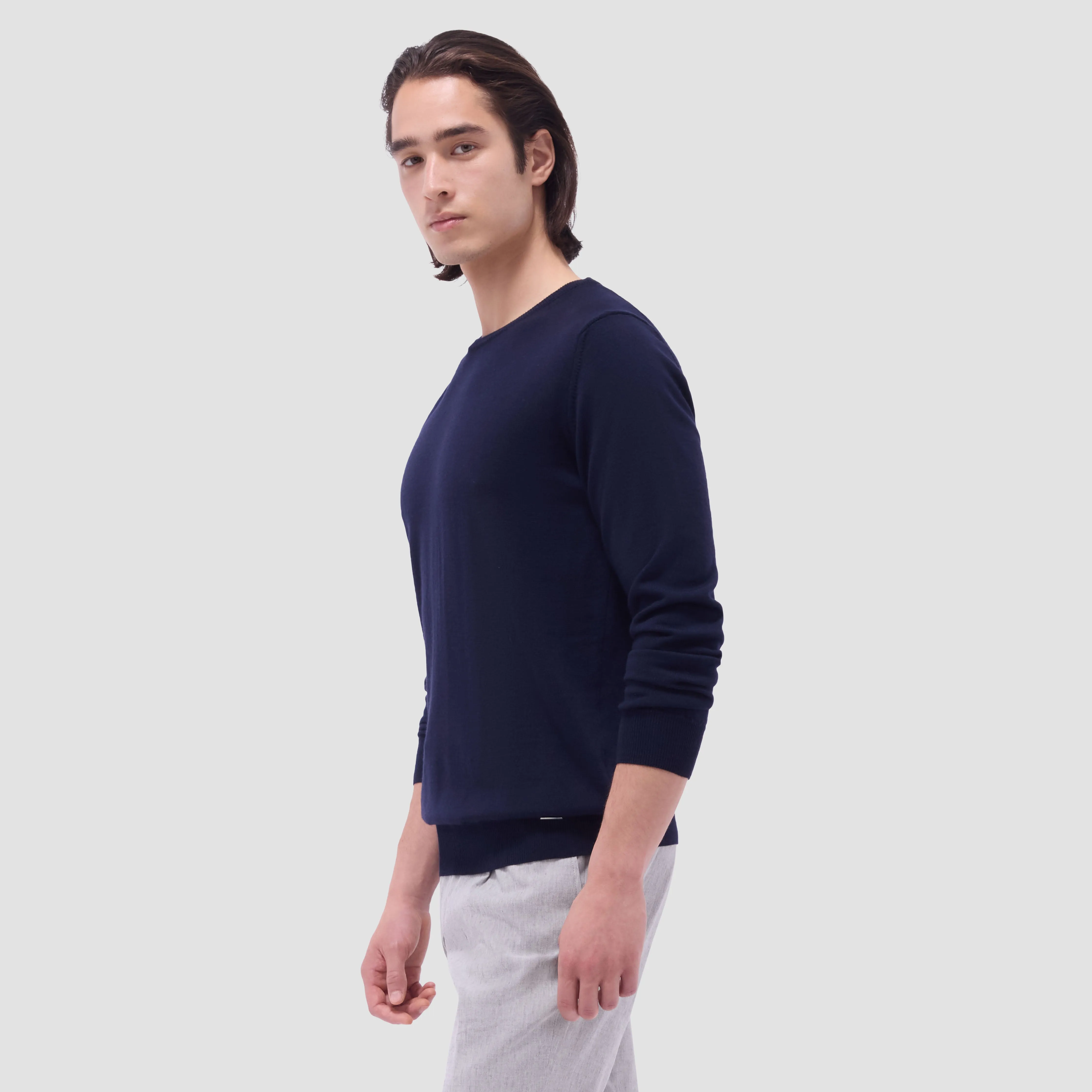 Scott Crew Neck Super Merino Sweater