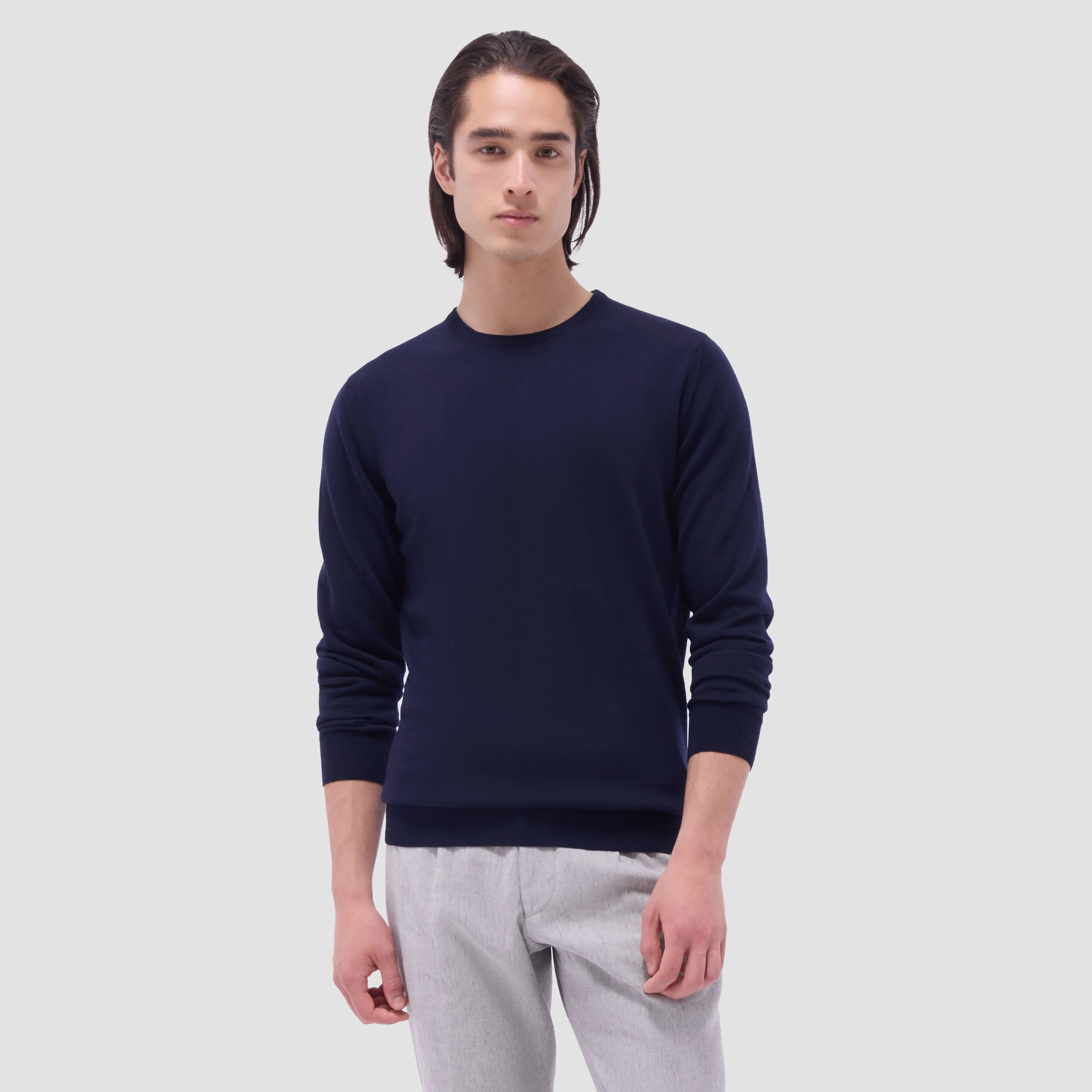 Scott Crew Neck Super Merino Sweater
