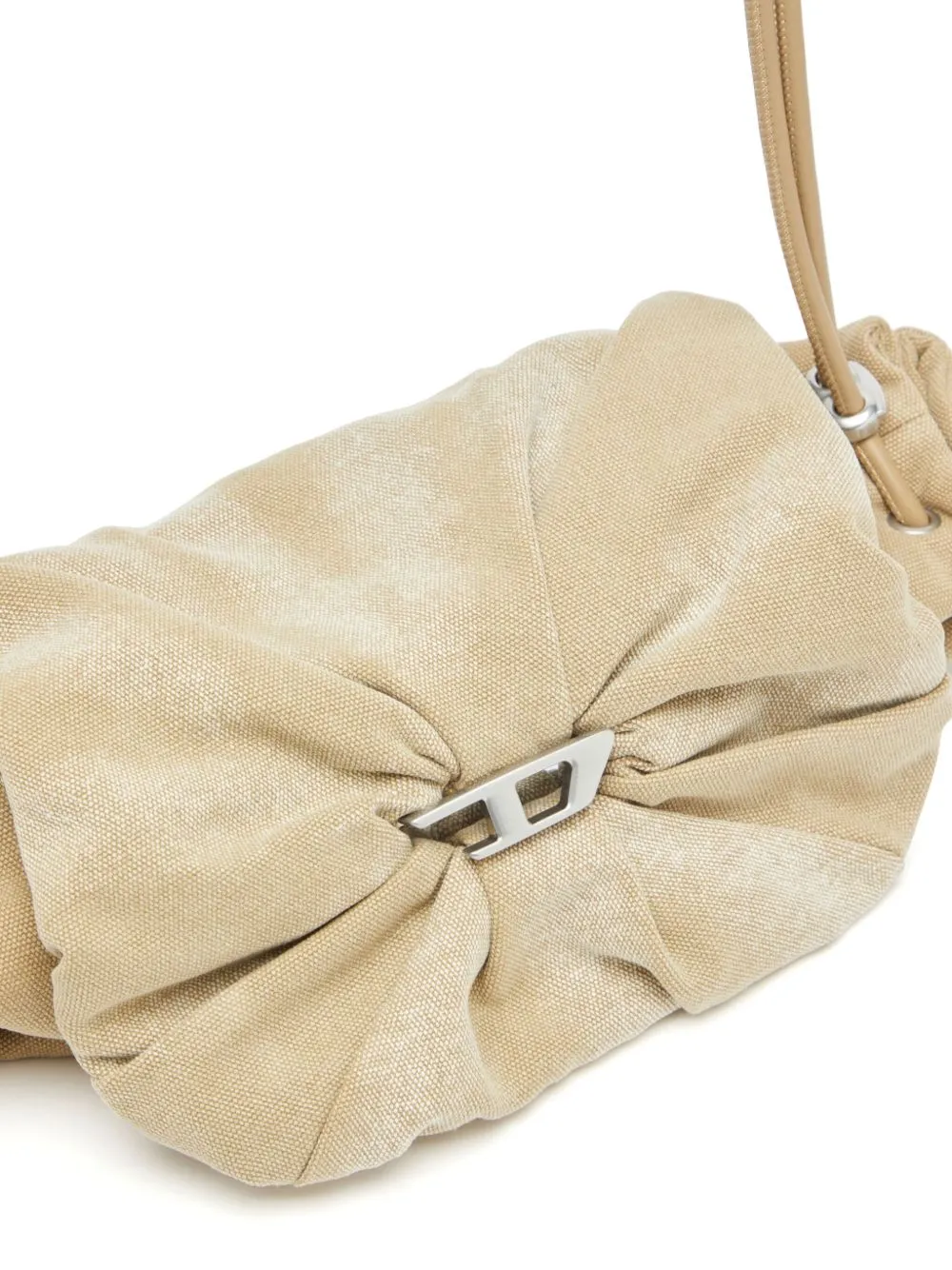 Scrunch leather shoulder bag