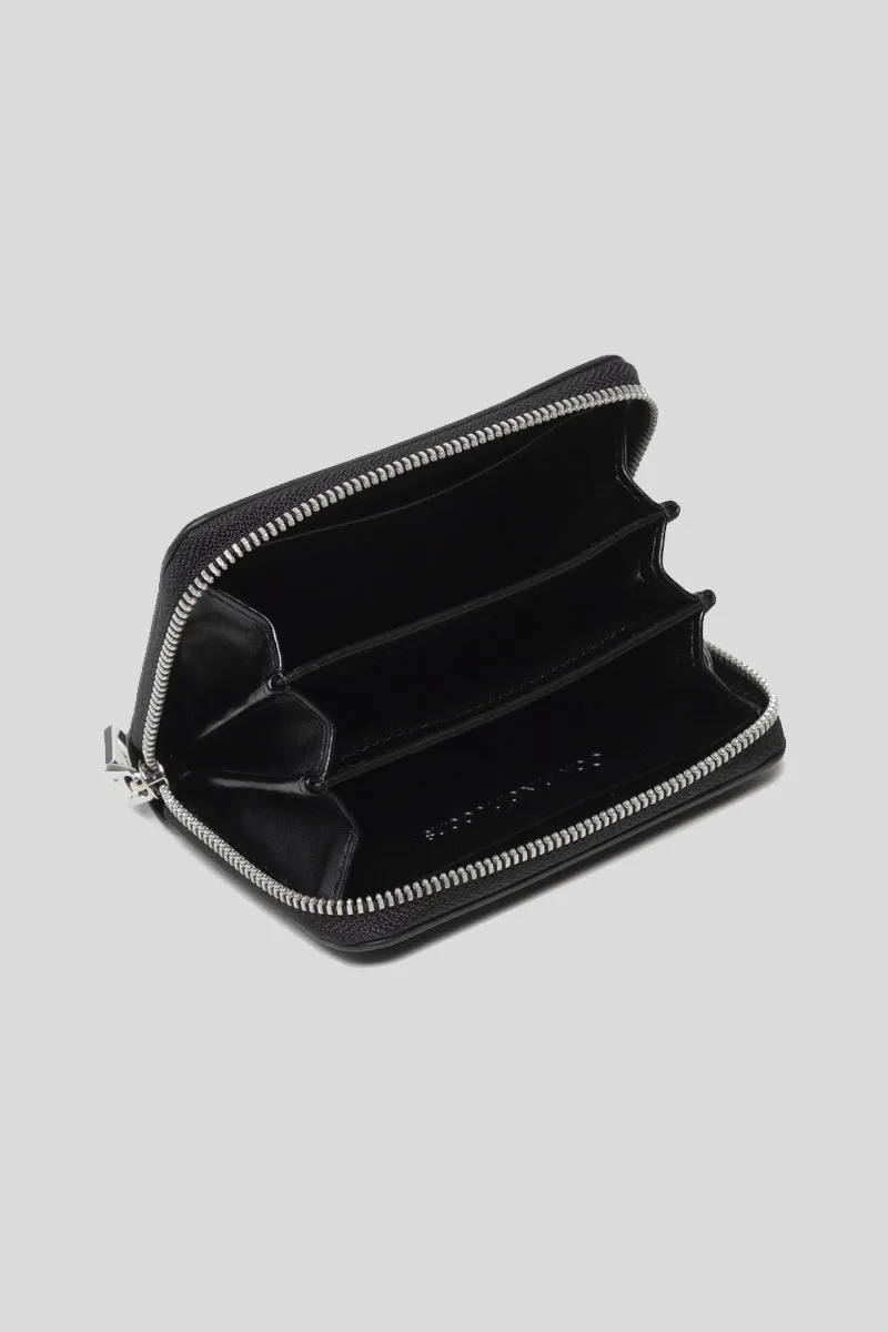 Sculpted Mono Med Zip Around - Black
