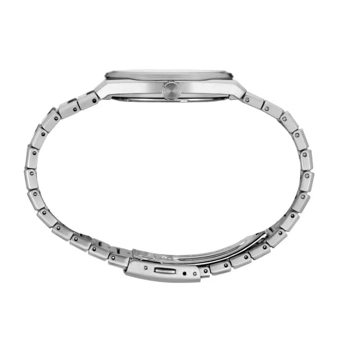 Seiko 39MM "Essentials" Silver Dial Watch in Stainless Steel