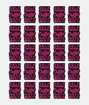 Self Confidence sticker pack 25PCs