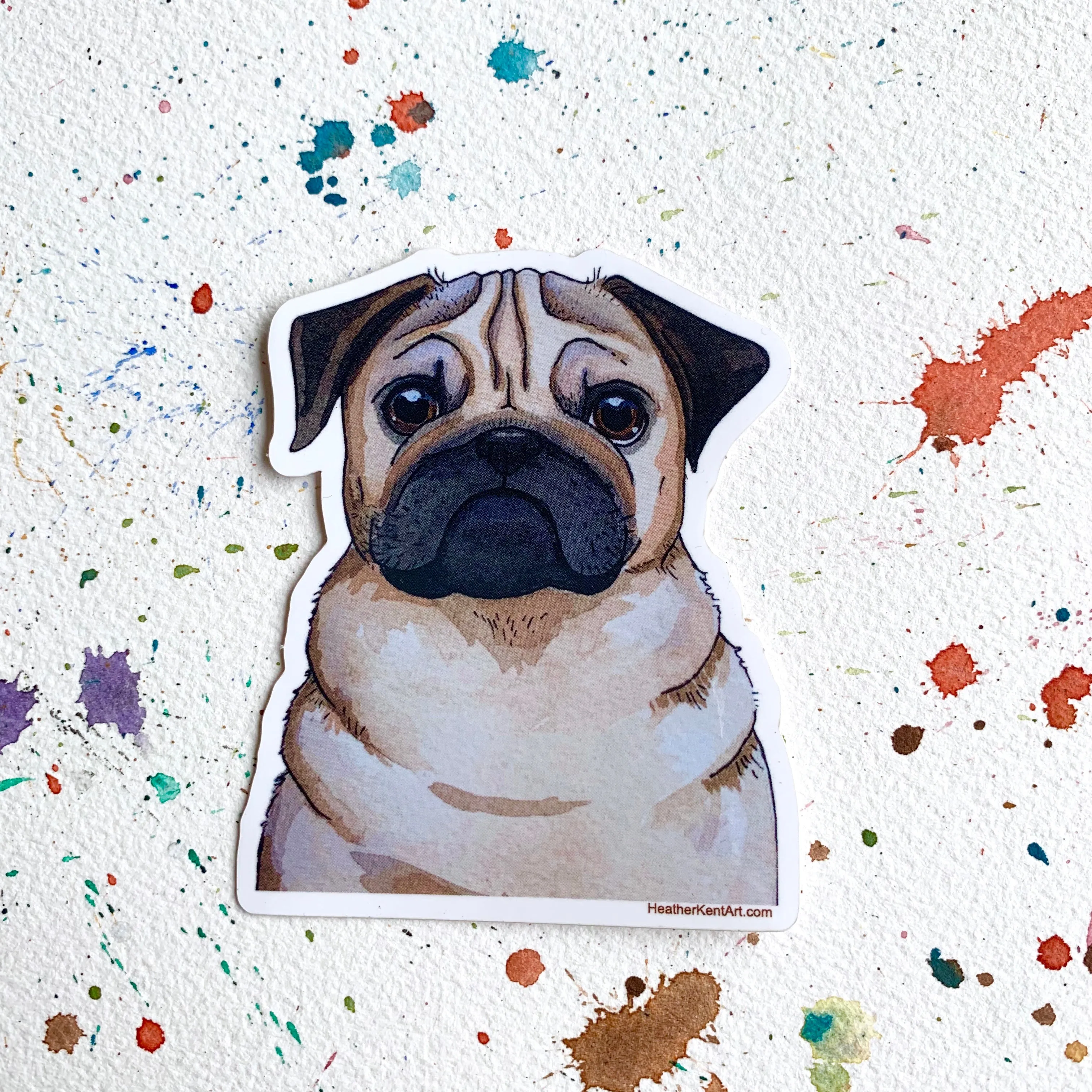 Set of 5 Dogs Vinyl Stickers, 3 inch, Five Doggos FREE SHIPPING