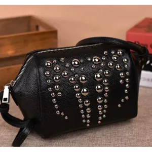 Shell / Crossbody Bag  <br>Genuine-Leather