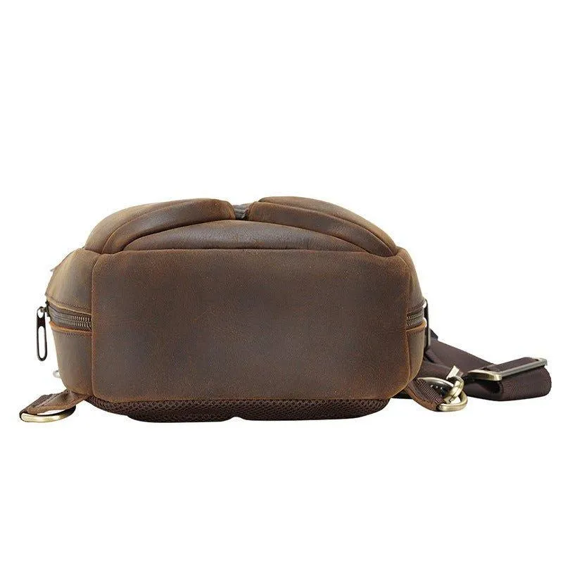 Shoulder Leather Chest Pack Bags