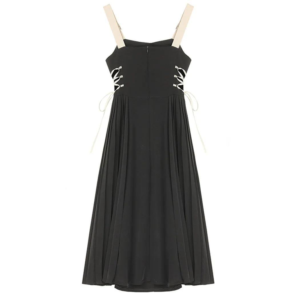 Shoulder Strap Corset Dress SD00618