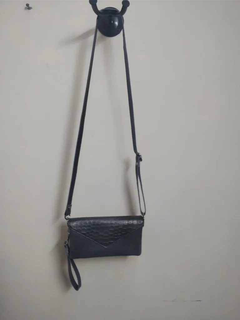 Signature Crossbody - Grey/Grey Croc