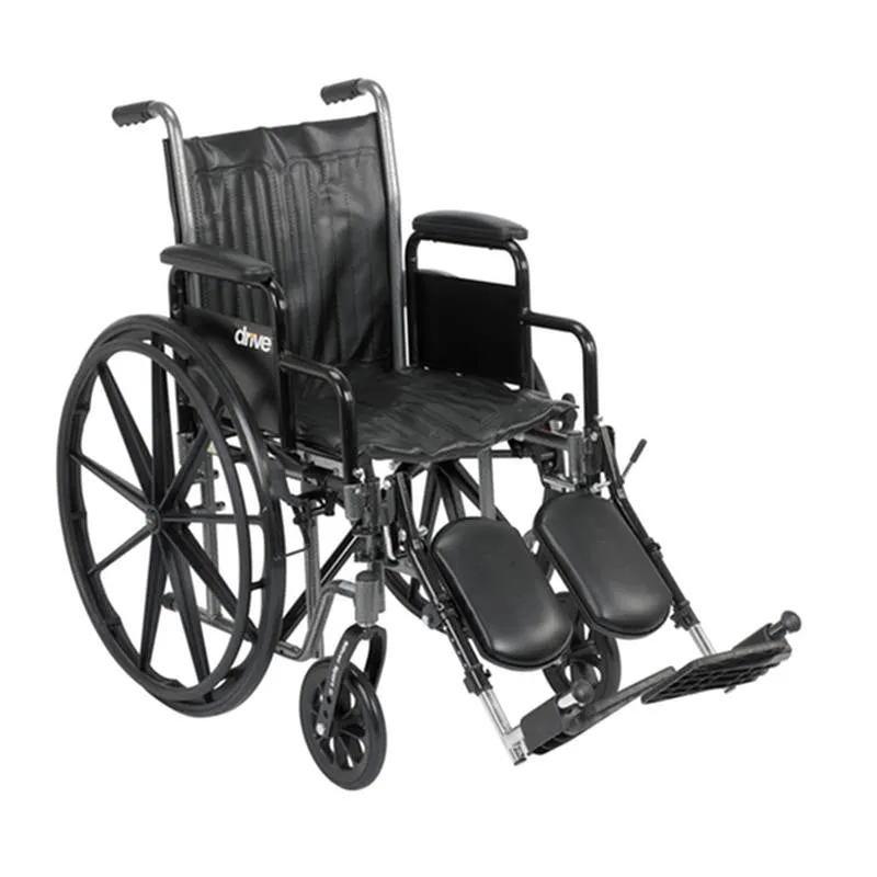 Silver Sport 2 Wheelchair, Detachable Desk Arms, Elevating Leg Rests, 16" Seat - 1 Each