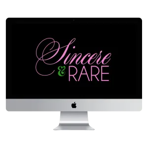 Sincere & Rare (Black) Desktop Wallpaper
