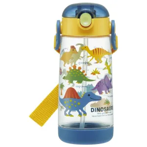 Skater One-push Straw Watter Bottle -Dinosaurs
