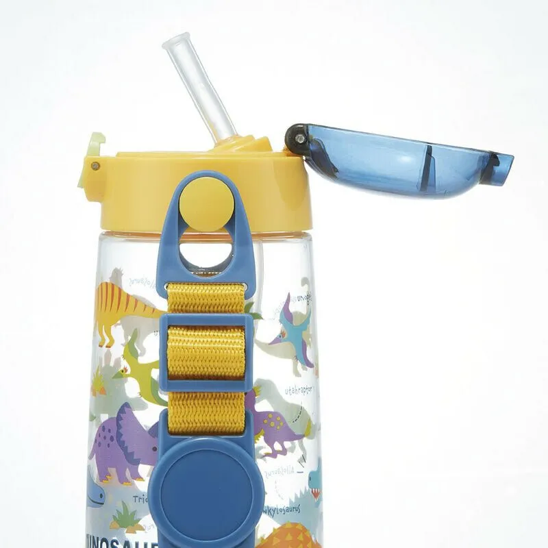Skater One-push Straw Watter Bottle -Dinosaurs