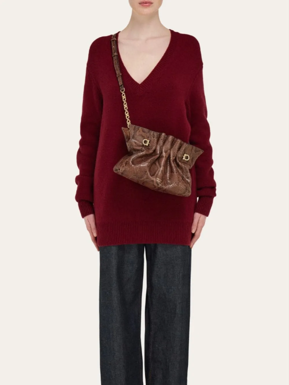 Small Dark Brown Soft Bag